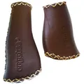Produktbild: Ergotec Lenkergriffe Monaco Leder braun Schraubgriffe 135/92mm