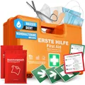 Produktbild: Erste Hilfe Kasten nach neuer DIN 131572021 inkl. Wandhalterung & Aufklebern|...