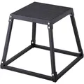 Produktbild: VEVOR Plyometrische Sprungbox, 458 mm Plyo-Box, Plyometrische Plattform Plyobox Schwarz, Rutschfeste Fitness-Übungs-Step-Up-Box für Heimtraining, Konditions-Krafttraining, Oberschenkel Trainieren