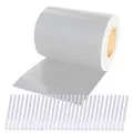 Produktbild: Plantiflex Sichtschutz Rolle 35m Blickdicht PVC Zaunfolie Windschutz für Doppelstabmatten Zaun (Weiß)