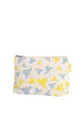 Produktbild: Kosmetiktasche groß - Kosmetik Organizer für Damen & Herren - Reise Kulturbeutel mit Muster - 100% Bio Baumwolle - Großes Hauptfach - GOTS, Grüner Punkt Zertifiziert (Greige/Bellflower Print)