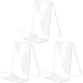Produktbild: Aieraczy Buchständer, 3 Stück Buchaufsteller, Buchhalter, Durchsichtige Acryl Bücherständer, Buch ständer, Buchstütze Prospektständer für Büchern Fotos Bilderalben Bilderbücher