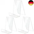 Produktbild: Buchaufsteller Acryl, 3 Stück Buchständer Transparent, Buchständer/Buchstütze, A