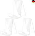 Produktbild: Buchständer, 3 Stück Buchaufsteller, Buchhalter, Durchsichtige Acryl B