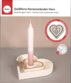 Produktbild: Rayher Silikon Gießform Kerzenständer Herz 36166000