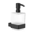 Produktbild: Emco Loft Seifenspender 052113301 schwarz, Kristallglas satiniert Wandmodell