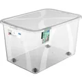Produktbild: Rotho Kunststoff AG Rotho LONA Aufbewahrungsbox mit Deckel, transparent, Praktische Kunststoffbox schützt Inhalt vor Staub und Feuchtigkeit, Füllmenge: 50 Liter 1047200096