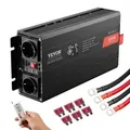 Produktbild: VEVOR Wechselrichter mit reiner Sinuswelle 2000W DC 12V AC 230V Spannungswandler mit 2 AC-Steckdosen 2 USB-Anschlüssen 1 Typ-C-Anschluss LCD-Display