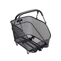 Produktbild: Gepäckträger Racktime Bask-it Trunk aus schwarzem Stahldraht hinten mit Griff