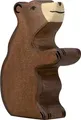 Produktbild: Holztiger 80186 Braunbär, klein, sitzend, braun