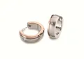 Produktbild: Boccia Titanium Ohrringe Creolen Titan 15mm Bicolor Rosé 0539-17