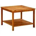 Produktbild: vidaXL Akazienholz Massiv Couchtisch Gartentisch Beistelltisch Holztisch Kaffeetisch Teetisch Terrassentisch Balkontisch 60x60x45cm