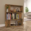 Produktbild: Bücherregal/Raumteiler Räuchereiche 80x24x96 cm Holzwerkstoff
