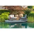 Produktbild: Gardenson Loungegarnitur, Anthrazit, Grau, Holz, Metall, Textil, Teakholz, L-Form, einzeln stellbar, 253x70x175 cm, Fsc, Loungemöbel, Gartenlounge-Sets