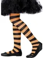 Produktbild: Smiffys Strumpfhose, Orange und Schwarz, Gestreift, Alter 6-12 Halloween