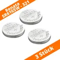 Produktbild: 3 x Renata 321 SR616SW Silberoxid Blisterware SR65 Uhrenbatterie Knopfzelle