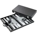 Produktbild: Philos 1731 - Backgammon Filzinlet grau-weiß-schwarz, medium, Koffer Kunstleder