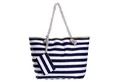 Produktbild: DonDon Strandtasche Shopper wasserabweisende Tasche (2-tlg), Große Strandtasche, mit Reißverschluss, inkl. kleinem Beutel
