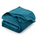 Produktbild: CozyLux Kuscheldecke Flauschig Decke Sofa 150x200 cm für 4 Jahreszeiten - Weich/Warm/Leicht Sofadecke Wohndecke Couchdecke für Sofa/Bett/Couch, Flanell Fleecedecke 150x200cm Türkis