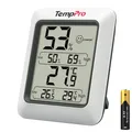 Produktbild: TempPro Thermo-Hygrometer Innen Raumthermometer Innen Hygrometer Digital