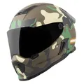 Produktbild: Bogotto Motorradhelm Rapto Camo Helm, vorbereitet für Kommunikationssystem grün S