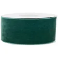 Produktbild: Creativery 50mm Samtband 5m Schleifenband Geschenkband Borten Stoffband Dekoband Dunkelgrün
