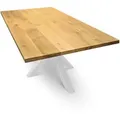 Produktbild: holz4home® Tischplatte, Eiche, Holz, 100x4x240 cm, Esszimmer, Tische, Esstische