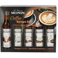 Produktbild: Monin Sirup Set, Dessertsirup, Amaretto, Karamell, Ingwer, Haselnuss, Vanille, 250 ml, Flasche