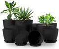 Produktbild: 10er-Pack Blumentopf 18/17/15/13/12 cm Übertopf mit Untertasse Für Küche Balk...