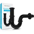 Produktbild: Bächlein Universal Siphon für Waschbecken & Waschtisch - Schwarz - Schwarz