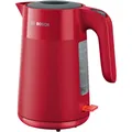 Produktbild: Bosch TWK2M164 My Moment Wasserkocher, 1.7 Liter, 2400 Watt, 360°-Sockel, rot