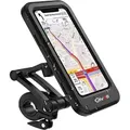 Produktbild: Fahrrad Motorrad Handy Halterung Halter Smartphone Wasserdicht bis 6,7 Zoll 360° - Schwarz
