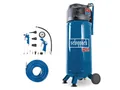 Produktbild: Scheppach Kompressor HC51V, 1500 W, max. 10 bar, 50 l, Set, 15-tlg., 15m Gewebeschlauch, platzsparend durch schmale und hohe Bauweise