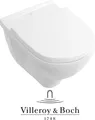 Produktbild: Villeroy & Boch O.Novo Wand Hänge WC Toilette WC-Becken spülrandlos mit SoftClose TakeOff WC-Sitz, weiß