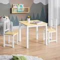 Produktbild: Bellabino Sora Kindersitzgruppe – Kindertisch mit 2 Stühlen aus Holz – Sitzgruppe Kinder Indoor Weiß – Kinder Tisch Stuhl Set Indoor – Maltisch & Basteltisch ab 2 Jahren – Spieltisch für Kinderzimmer