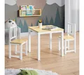 Produktbild: Bellabino Kindersitzgruppe Sora, (2 Stühle und 1 Tisch), Holzsitzgruppe aus Massivholz, abgerundete Ecken, Weiß/Natur