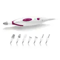 Produktbild: medisana MP 815 elektrisches Maniküre & Pediküre-Set mit 7 Nagelpflege Aufsätzen, 2 Geschwindigkeitsstufen für Nägel, Nagelhaut und Hornhaut