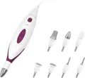 Produktbild: Medisana MP 815 | Maniküre Pediküre Set | elektrisches Nagelpflegegerät | 7 Aufsätze | 2 Geschwindigkeiten | weiß/lila