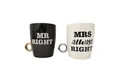 Produktbild: Out of the Blue Tasse Mr. Right und Mrs. always Right Kaffeebecher mit Ring