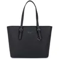 Produktbild: Princely London Shopper Beverly Medium - Stylische Handtasche Damen - Geräumige Shopper-Tasche mit Reißverschluss & Innenfächern - Black Edition/Schwarzes Innenfutter