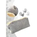 Produktbild: Fellhof Kinderwagen-Handwärmer Filz, Farben: Grau