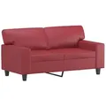 Produktbild: vidaXL 2-Sitzer-Sofa Weinrot 120 cm Kunstleder