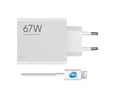 Produktbild: Xiaomi 67W Power Adapter Suit - USB Schnellladegerät inkl. 6A USB-C Kabel, weiß