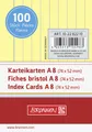 Produktbild: BRUNNEN 10-2282210 Karteikarten Karteikarton 180 g/m² A8 quer liniert gelb NEU