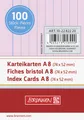 Produktbild: BRUNNEN 10-2282220 Karteikarten Karteikarton 180 g/m² A8 quer liniert rot NEU