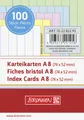 Produktbild: BRUNNEN 10-2282295 Karteikarten Karteikarton 180 g/m² A8 quer liniert sortiert