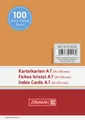 Produktbild: BRUNNEN 10-2270040 Karteikarten Karteikarton 180 g/m² A7 quer unliniert orange