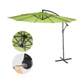 Produktbild: Ampelschirm Terni, Sonnenschirm Sonnenschutz, Ø 3m neigbar, Polyester/Stahl 11kg ~ grün-lemon ohne Ständer