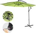 Produktbild: Ampelschirm Terni, Sonnenschirm Sonnenschutz, Ø 3m neigbar, Polyester/Stahl 11kg grün-lemon ohne Ständer