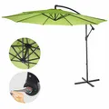 Produktbild: B-Ware Ampelschirm Terni, Sonnenschirm, Ø 3m neigbar, Polyester 11kg, grün-lemon